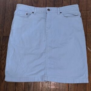 L.L. Bean Sky Blue Pencil Skirt